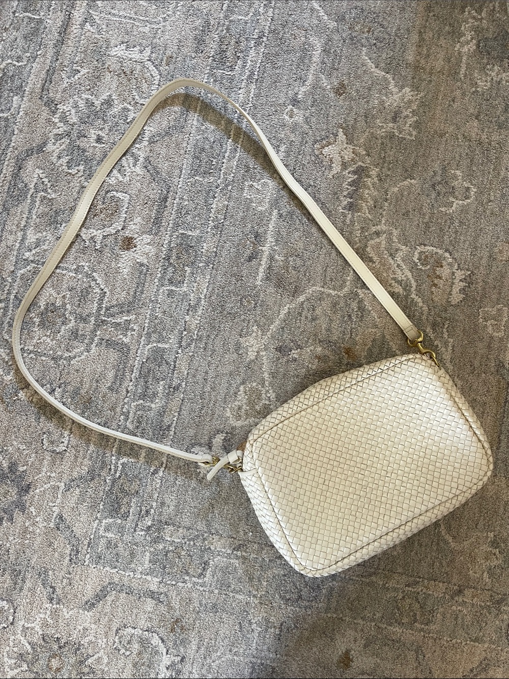 Clare V crossbody bag in white